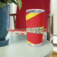 Macedonia Tumbler Cup with National Emblem and Sunburst Flag Design - Wonder Print Shop