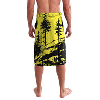 Macedonia Lavalava with Howling Wolf and Sunset Forest Design - Wonder Print Shop