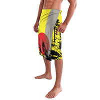 Macedonia Lavalava with Howling Wolf and Sunset Forest Design - Wonder Print Shop