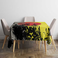 Macedonia Tablecloth with Howling Wolf and Sunset Forest Design - Wonder Print Shop