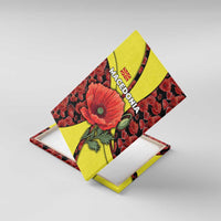 Macedonia Canvas Wall Art with Red Poppy Flower and Curved Panel Design - Wonder Print Shop