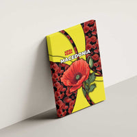 Macedonia Canvas Wall Art with Red Poppy Flower and Curved Panel Design - Wonder Print Shop