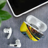 Macedonia AirPods Case with Forest Wolf and Sunset Silhouette Design - Wonder Print Shop
