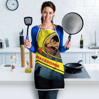 Macedonia Apron with Forest Wolf and Sunset Silhouette Design - Wonder Print Shop