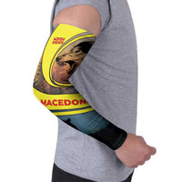 Macedonia Arm Sleeves with Forest Wolf and Sunset Silhouette Design - Wonder Print Shop