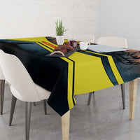 Macedonia Tablecloth with Forest Wolf and Sunset Silhouette Design - Wonder Print Shop