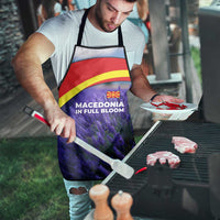 Macedonia Apron with Lavender Field and Bloom Curve Design - Wonder Print Shop