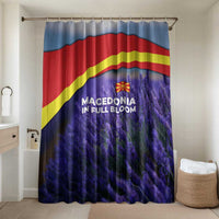 Macedonia Bathroom Set with Lavender Field and Bloom Curve Design - Wonder Print Shop