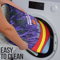 Macedonia Bathroom Set with Lavender Field and Bloom Curve Design - Wonder Print Shop