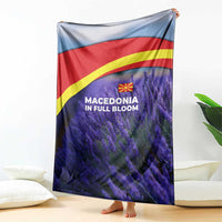 Macedonia Blanket with Lavender Field and Bloom Curve Design - Wonder Print Shop
