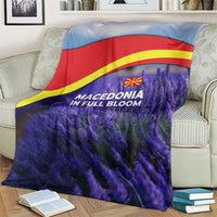 Macedonia Blanket with Lavender Field and Bloom Curve Design - Wonder Print Shop