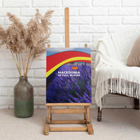 Macedonia Canvas Wall Art with Lavender Field and Bloom Curve Design - Wonder Print Shop