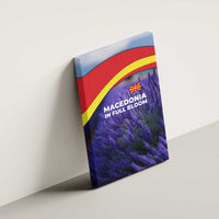 Macedonia Canvas Wall Art with Lavender Field and Bloom Curve Design - Wonder Print Shop