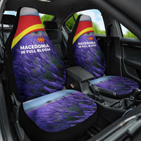 Macedonia Car Seat Cover with Lavender Field and Bloom Curve Design - Wonder Print Shop