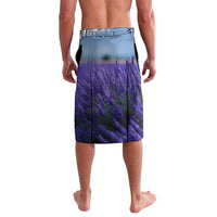Macedonia Lavalava with Lavender Field and Bloom Curve Design - Wonder Print Shop