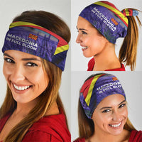 Macedonia Neck Gaiter with Lavender Field and Bloom Curve Design TS04