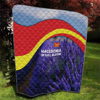 Macedonia Quilt with Lavender Field and Bloom Curve Design - Wonder Print Shop