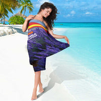 Macedonia Sarong with Lavender Field and Bloom Curve Design - Wonder Print Shop