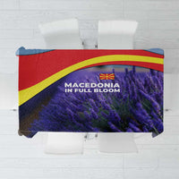 Macedonia Tablecloth with Lavender Field and Bloom Curve Design - Wonder Print Shop