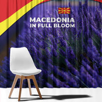 Macedonia Window Curtain with Lavender Field and Bloom Curve Design - Wonder Print Shop