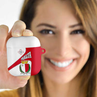 Malta AirPods Case with Coat of Arms and Island Map Design - Wonder Print Shop