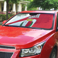 Malta Auto Sun Shade with Coat of Arms and Island Map Design - Wonder Print Shop