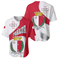 Malta Baseball Jersey with Coat of Arms and Island Map Design - Wonder Print Shop