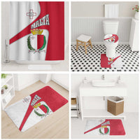 Malta Bathroom Set with Coat of Arms and Island Map Design - Wonder Print Shop