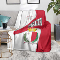 Malta Blanket with Coat of Arms and Island Map Design - Wonder Print Shop