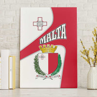 Malta Canvas Wall Art with Coat of Arms and Island Map Design - Wonder Print Shop