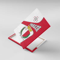 Malta Canvas Wall Art with Coat of Arms and Island Map Design - Wonder Print Shop