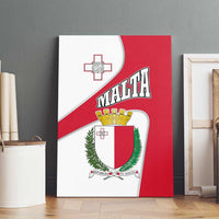 Malta Canvas Wall Art with Coat of Arms and Island Map Design - Wonder Print Shop