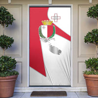 Malta Door Cover with Coat of Arms and Island Map Design - Wonder Print Shop