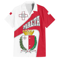 Malta Family Matching Off Shoulder Maxi Dress and Hawaiian Shirt with Coat of Arms and Island Map Design - Wonder Print Shop