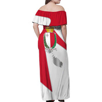 Malta Family Matching Off Shoulder Maxi Dress and Hawaiian Shirt with Coat of Arms and Island Map Design - Wonder Print Shop