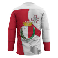 Malta Hockey Jersey with Coat of Arms and Island Map Design - Wonder Print Shop