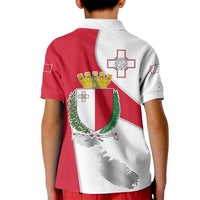 Malta Kid Polo Shirt with Coat of Arms and Island Map Design - Wonder Print Shop