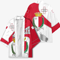 Malta Kimono with Coat of Arms and Island Map Design - Wonder Print Shop
