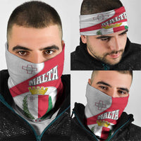 Malta Neck Gaiter with Coat of Arms and Island Map Design TS04