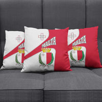 Malta Pillow Cover with Coat of Arms and Island Map Design - Wonder Print Shop
