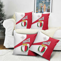 Malta Pillow Cover with Coat of Arms and Island Map Design - Wonder Print Shop