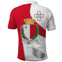 Malta Polo Shirt with Coat of Arms and Island Map Design - Wonder Print Shop