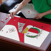 Malta Puzzle with Coat of Arms and Island Map Design - Wonder Print Shop