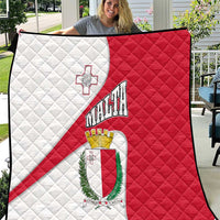 Malta Quilt with Coat of Arms and Island Map Design - Wonder Print Shop