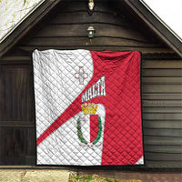 Malta Quilt with Coat of Arms and Island Map Design - Wonder Print Shop