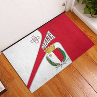 Malta Rubber Doormat with Coat of Arms and Island Map Design - Wonder Print Shop