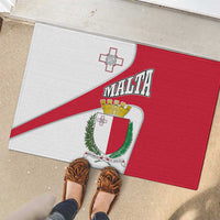 Malta Rubber Doormat with Coat of Arms and Island Map Design - Wonder Print Shop
