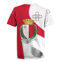 Malta Rugby Jersey with Coat of Arms and Island Map Design - Wonder Print Shop