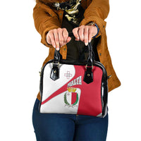 Malta Shoulder Handbag with Coat of Arms and Island Map Design - Wonder Print Shop