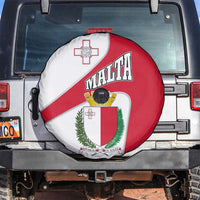 Malta Spare Tire Cover with Coat of Arms and Island Map Design - Wonder Print Shop